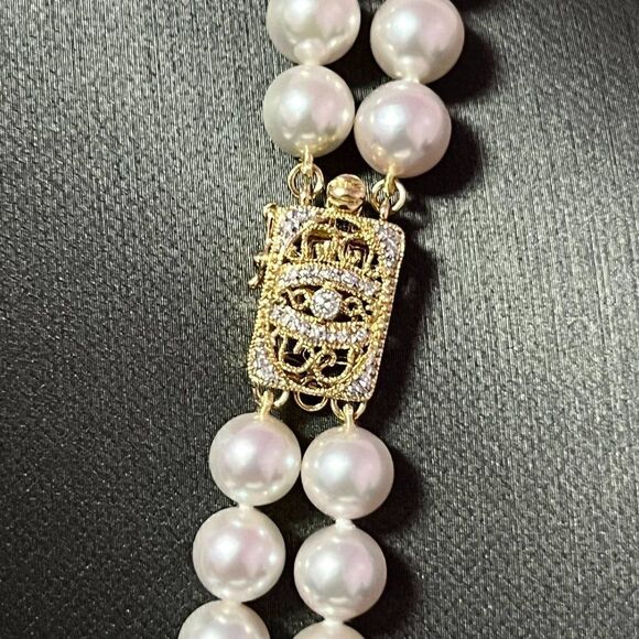 Akoya Pearl Diamond  Necklace 28" 14k Y Gold 7.5 mm Certified $9,750 301764 - Picture 2 of 9